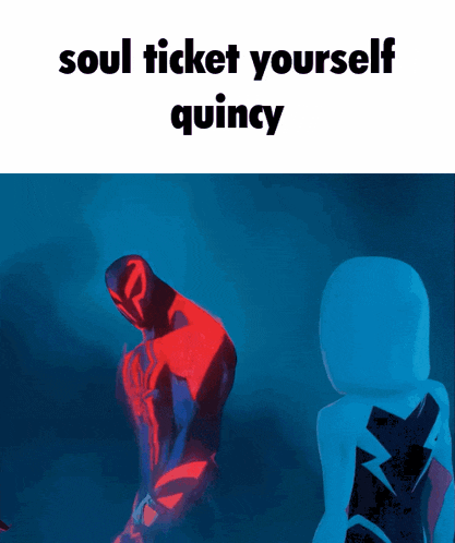 a poster that says soul ticket yourself quincy in black