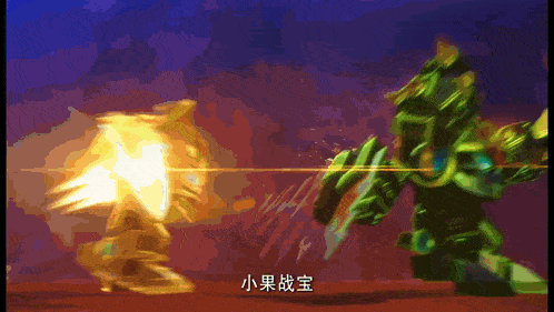 a cartoon of two robots with chinese writing on the bottom