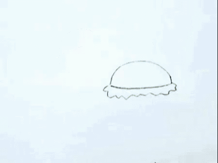 a drawing of a hamburger , french fries , and a soda on a plate .