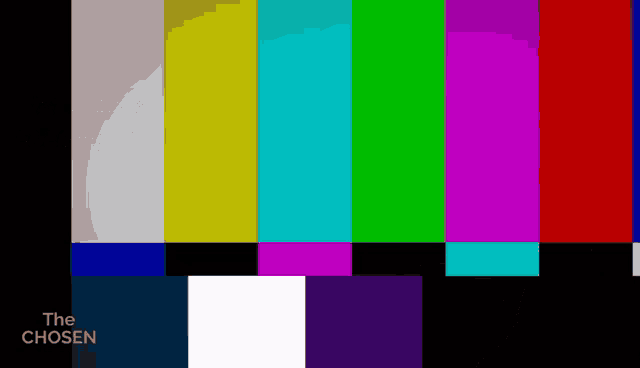 a tv screen with the words the chosen on the bottom right