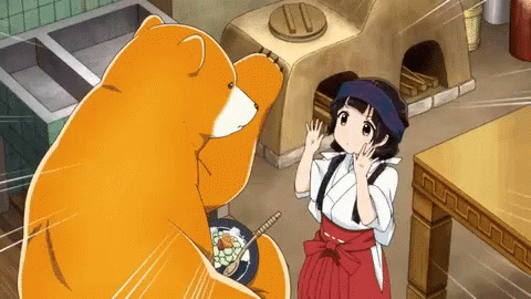 High Five Anime GIF - High Five Anime Bear GIFs