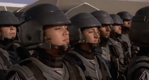 Doing My Part GIF - Starship Troopers Doing My Part Stoked GIFs