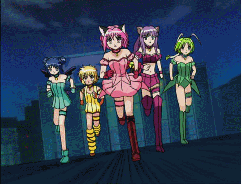 Bitch Here We Come GIF - Tokyo Mew Mew Running Squad Goal GIFs