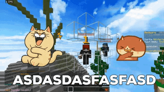 a screenshot of a video game with the words asdasdasfasfasd at the top