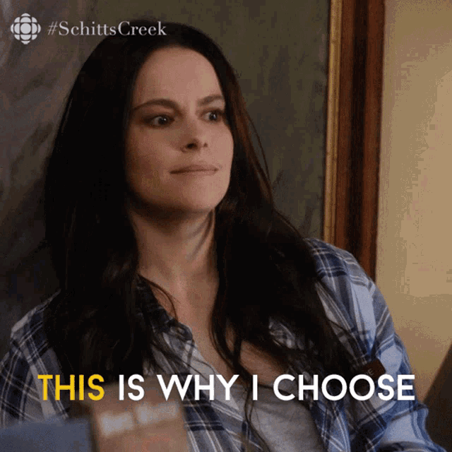 This Is Why I Choose Not To Be In A Relationship Emily Hampshire GIF - This Is Why I Choose Not To Be In A Relationship Emily Hampshire Stevie GIFs