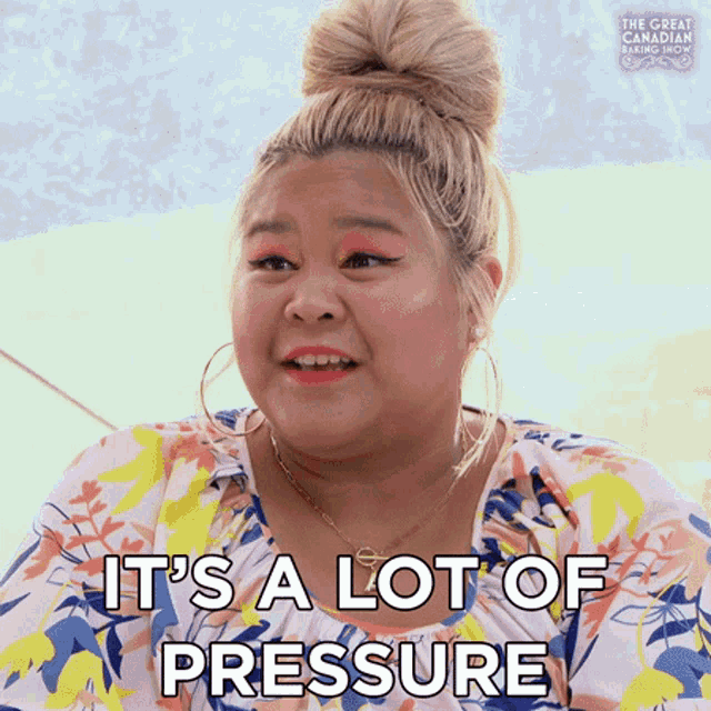 Its A Lot Of Pressure Gcbs GIF - Its A Lot Of Pressure Gcbs Great Canadian Baking Show GIFs