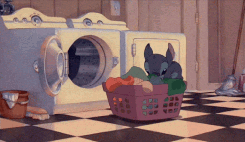 Stitch Funny GIF - Stitch Funny Laundry GIFs