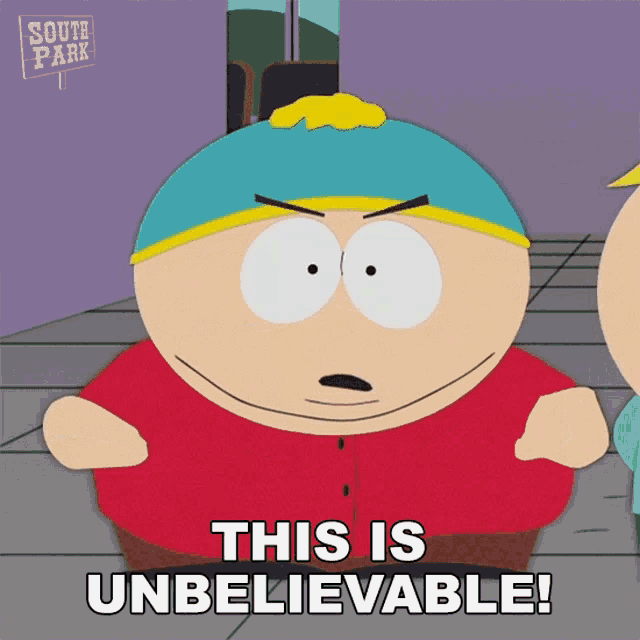 a cartoon character says this is unbelievable