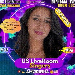 a poster for us live room singers with a woman on it