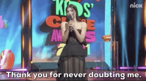 Charli Damelio Thank You For Never Doubting Me GIF - Charli Damelio Thank You For Never Doubting Me Thank You GIFs