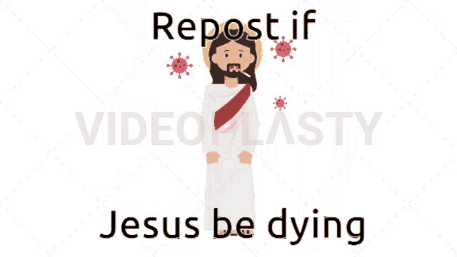 jesus is smoking a cigarette with the words repost if jesus be dying below him
