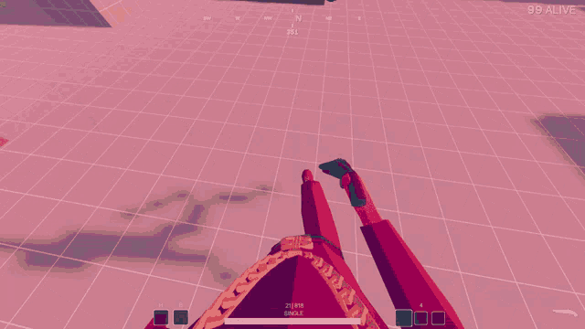 a screenshot of a video game with 99 alive in the upper right corner