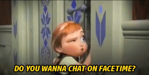 Do You Wanna Chat On Facetime? - Frozen GIF - Facetime Can We Facetime Frozen GIFs