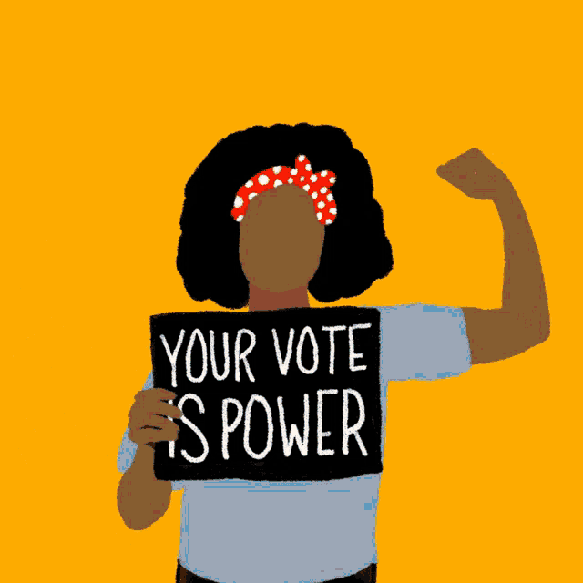 You Are Strong Your Vote Is Power GIF - You Are Strong Your Vote Is Power Power GIFs