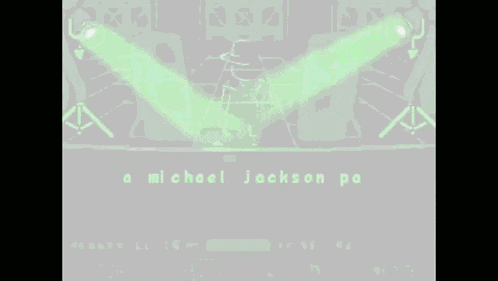 a video game called a michael jackson parody with green lights