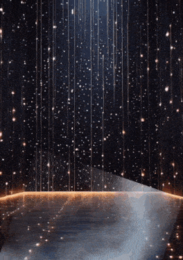 a stage with a lot of lights on it