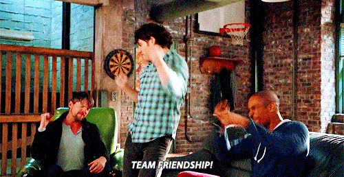 Team Friendship! GIF - Happy Endings Friendship Dave GIFs