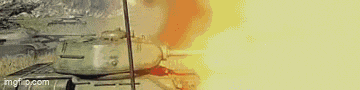 a tank is sitting in the middle of a field with smoke coming out of the tank .