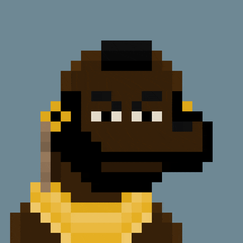 a pixel art drawing of a man with a yellow shirt