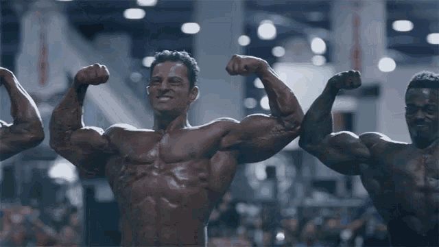 Flexing Muscles Body Building Contest GIF - Flexing Muscles Body Building Contest Contestant GIFs