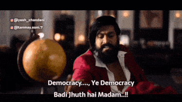 Democracy Ye Democracy Badi Jhuth Hai GIF - Democracy Ye Democracy Badi Jhuth Hai Ye Democracy Badi Jhuth Hai Madam GIFs