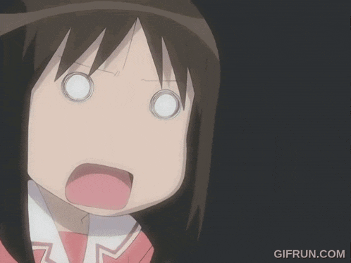a close up of a girl 's face with a gifrun.com watermark in the corner