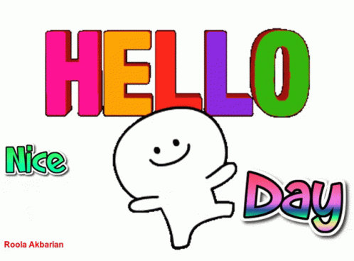 Animated Greeting Card Hello Nice Day GIF - Animated Greeting Card Hello Nice Day GIFs