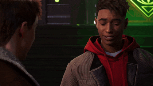 a man talking to another man with the words we 'll figure below him