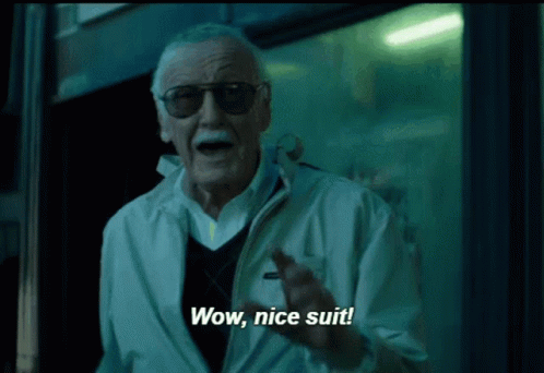 Stan Lee Wow GIF - Stan Lee Wow Nice Suit GIFs
