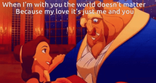 Beauty And The Beast Disney GIF - Beauty And The Beast Disney When I Am With You GIFs