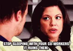 Stop GIF - Greys Anatomy Callie Stop Sleeping With Your Co Workers GIFs