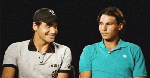 Roger Federer Rafael Nadal GIF - Roger Federer Rafael Nadal Laughing GIFs