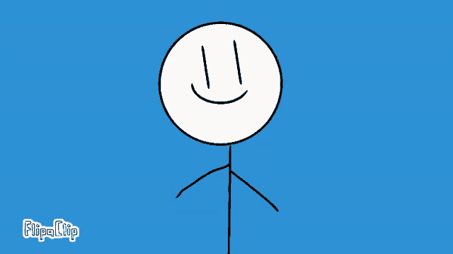 a blue background with a stick figure and the word sup bro