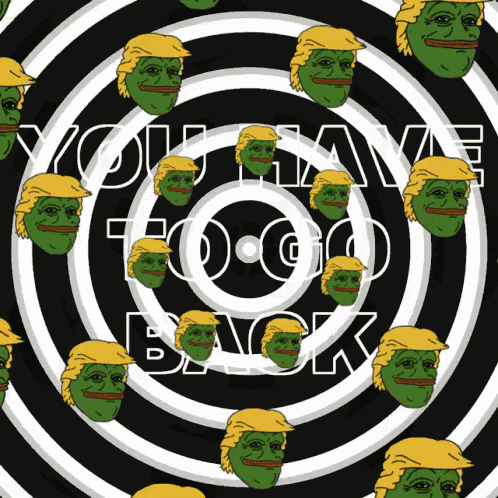 a circle with donald trump 's faces and the words you have too good back