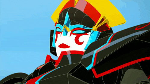 a cartoon drawing of a robot with the letter c on his face