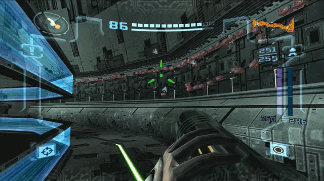 a video game with the number 86 on the top