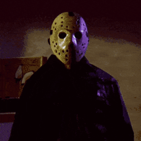 jason voorhees from friday the 13th is wearing a hockey mask .