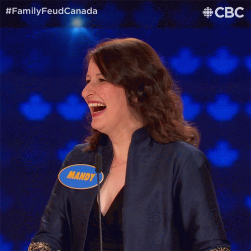 Laugh Mandy GIF - Laugh Mandy Family Feud Canada GIFs
