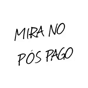 a black and white sign that says mira no pos pago on a white background .