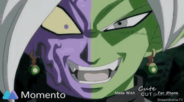 a picture of a cartoon character with the words momento on the bottom right