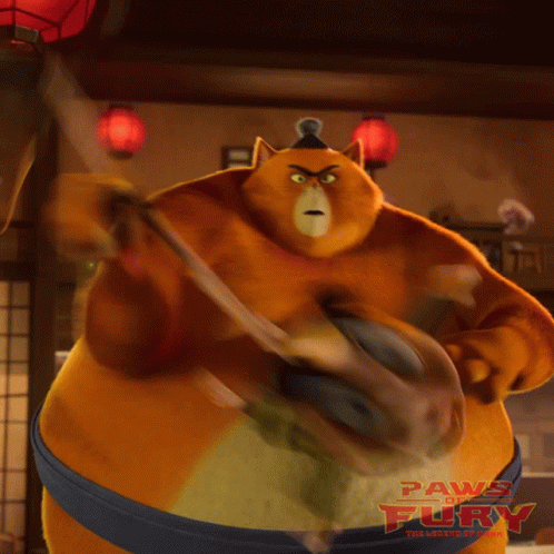 Fighting Stance Sumo GIF - Fighting Stance Sumo Paws Of Fury The Legend Of Hank GIFs