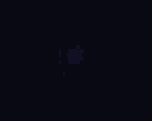 a hand holding a blue object with a face in it