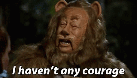 Cowardly Lion GIF - Wizard Of Oz Lion Courage GIFs