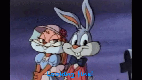 Looking Fine Babs Bunny GIF - Looking Fine Babs Bunny Buster Bunny GIFs