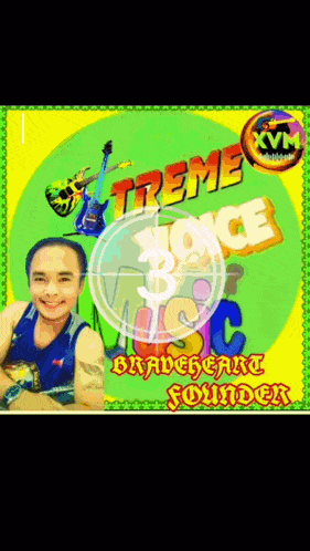 a picture of a man with the words treme voice