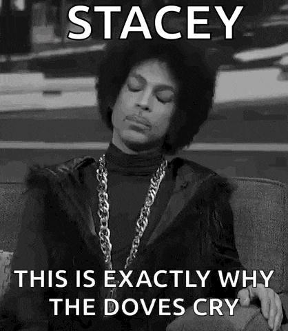 a black and white photo of prince sitting on a couch with his eyes closed and a caption .