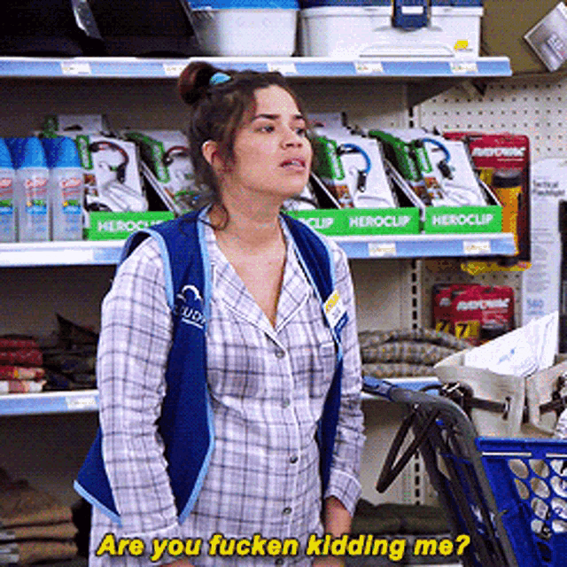 Superstore Amy Sosa GIF - Superstore Amy Sosa Are You Fucken Kidding Me GIFs