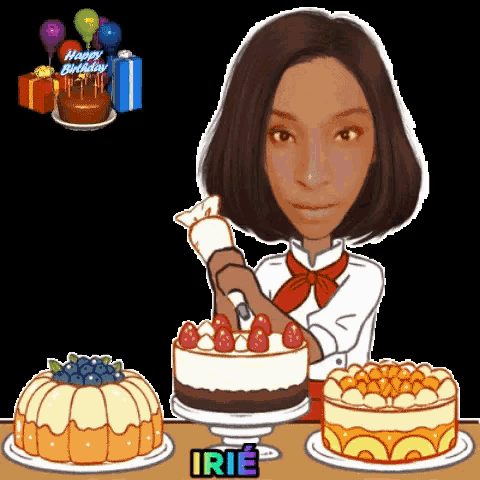 Happy Birthday Baking Cakes GIF - Happy Birthday Baking Cakes Birthday Cakes GIFs