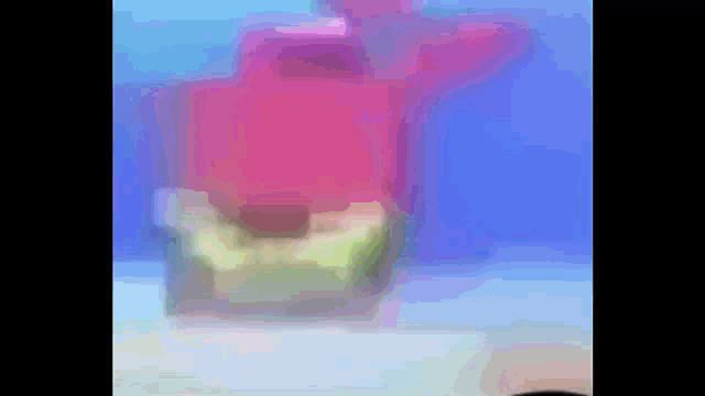 a blurry picture of a spongebob squarepants character in the water
