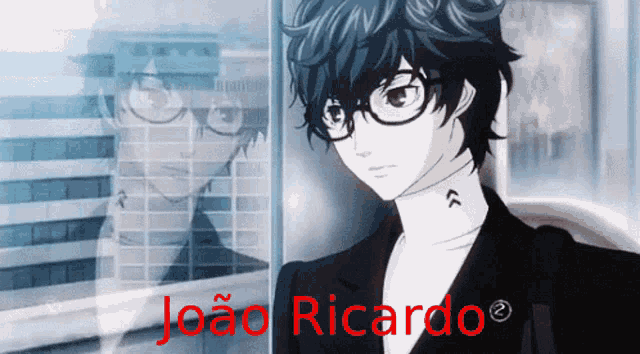 a picture of joao ricardo with a reflection of him
